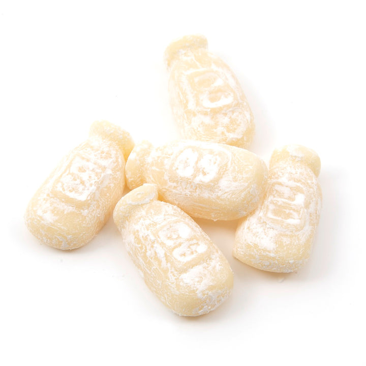 Dusted milk bottle gums