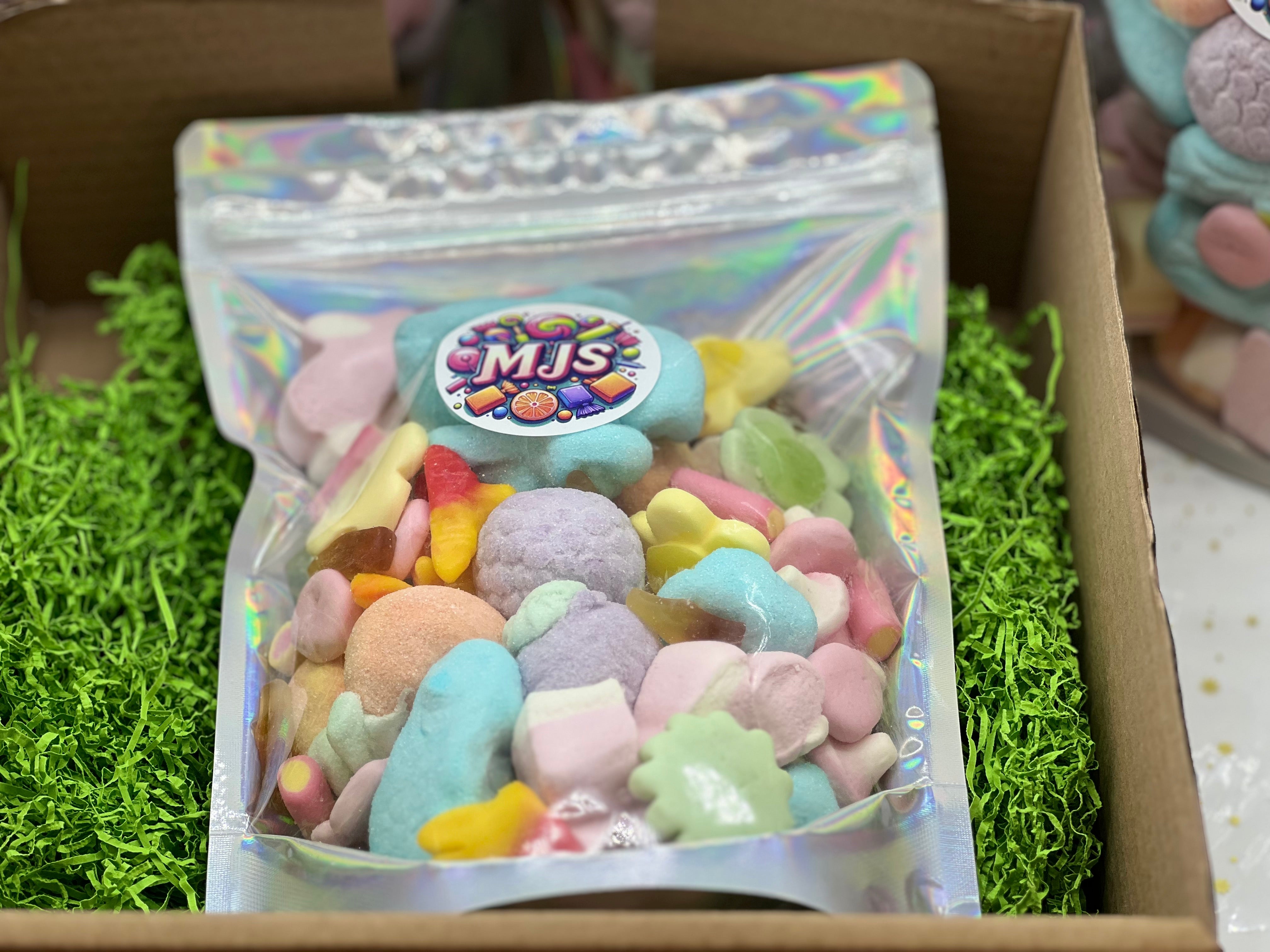 MJ's traditional "Pick and Mix" collection bag